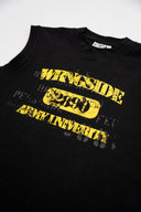 SLEEVELESS TEE SHIRT BLACK