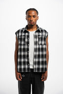 RAW CUT FLANNEL BLACK/ WHITE
