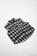 RAW CUT FLANNEL BLACK/ WHITE