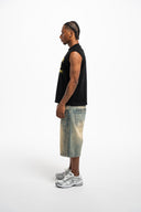 SLEEVELESS TEE SHIRT BLACK